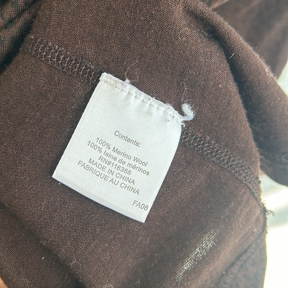 Smartwool Quarter Zip Brown Wool Sweater - Picture 5 of 11